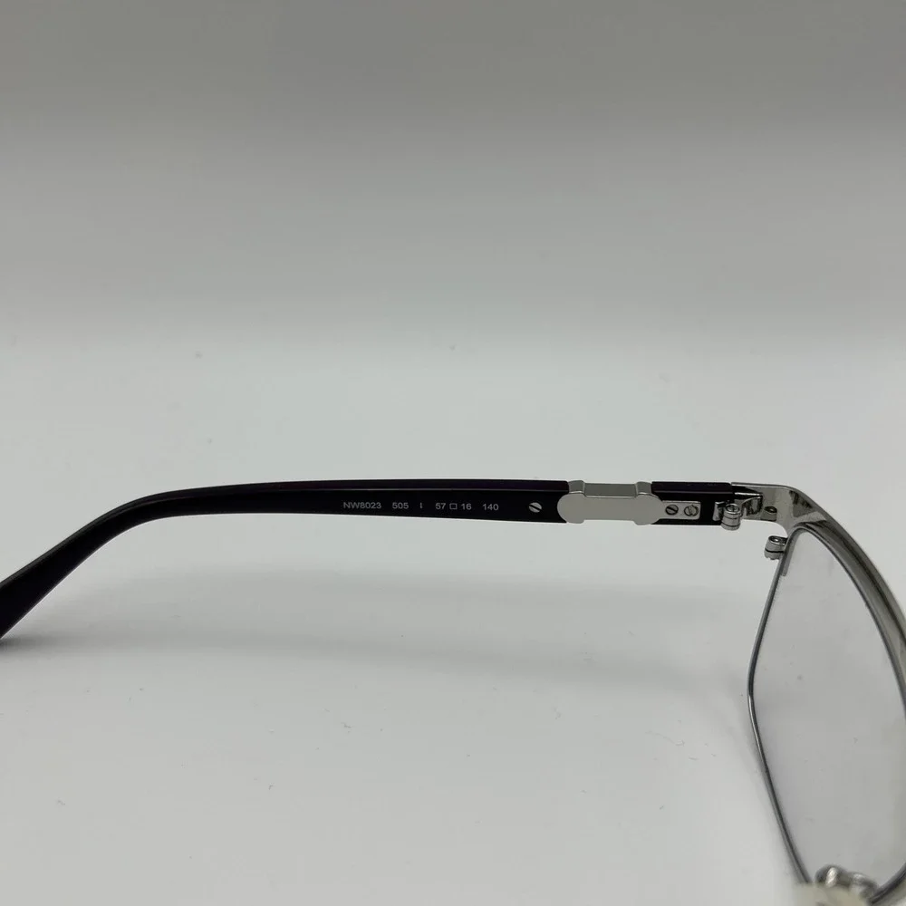Nine West Nw8023 001 Purple Rectangle Eyeglasses Frames 57-16-140